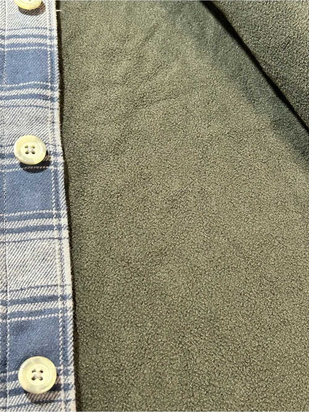 Eddie Bauer Blue and Gray Plaid Lightweight Shirt Jacket